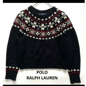 Polo‎ Ralph Lauren Womens Fair Isle Wool Alpaca Crewneck Sweater Pullover S NWOT